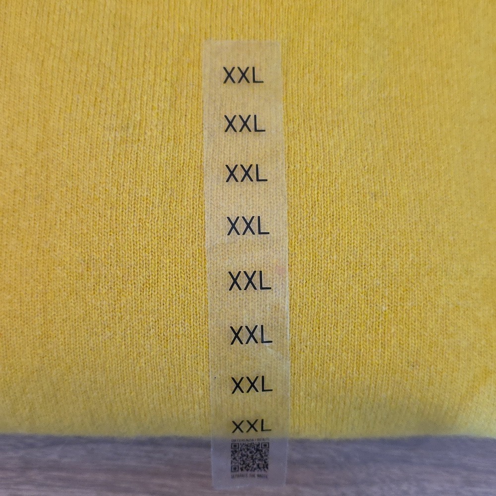 😍 Mens 100% Wool Sweater XXL Mustard Yellow Crewneck Warm Minimalist V bin - Picture 8 of 15
